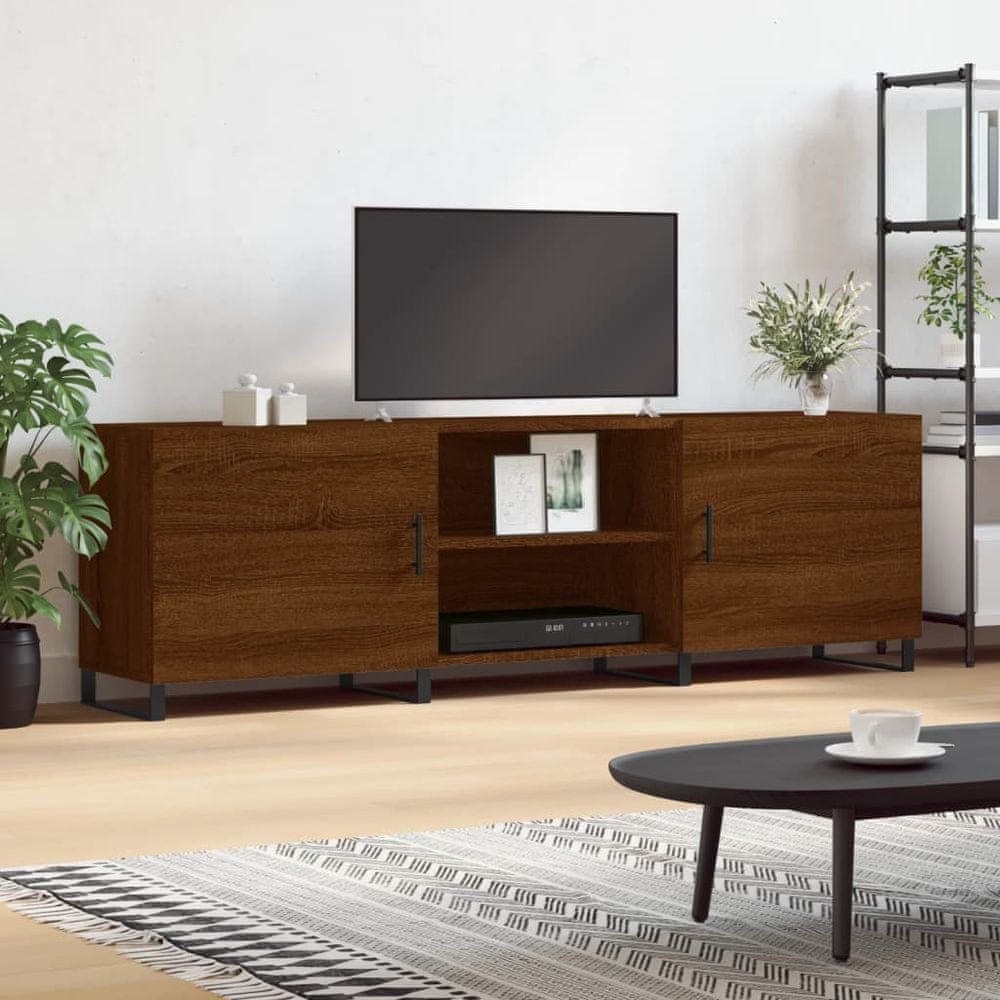 Vidaxl TV skrinka, hnedý dub 150x30x50 cm, kompozitné drevo